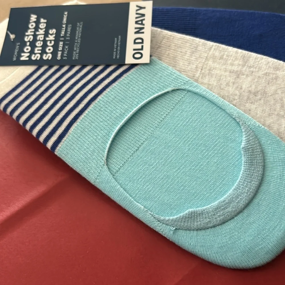 Old Navy No-Show Sneaker Socks 3pck OS